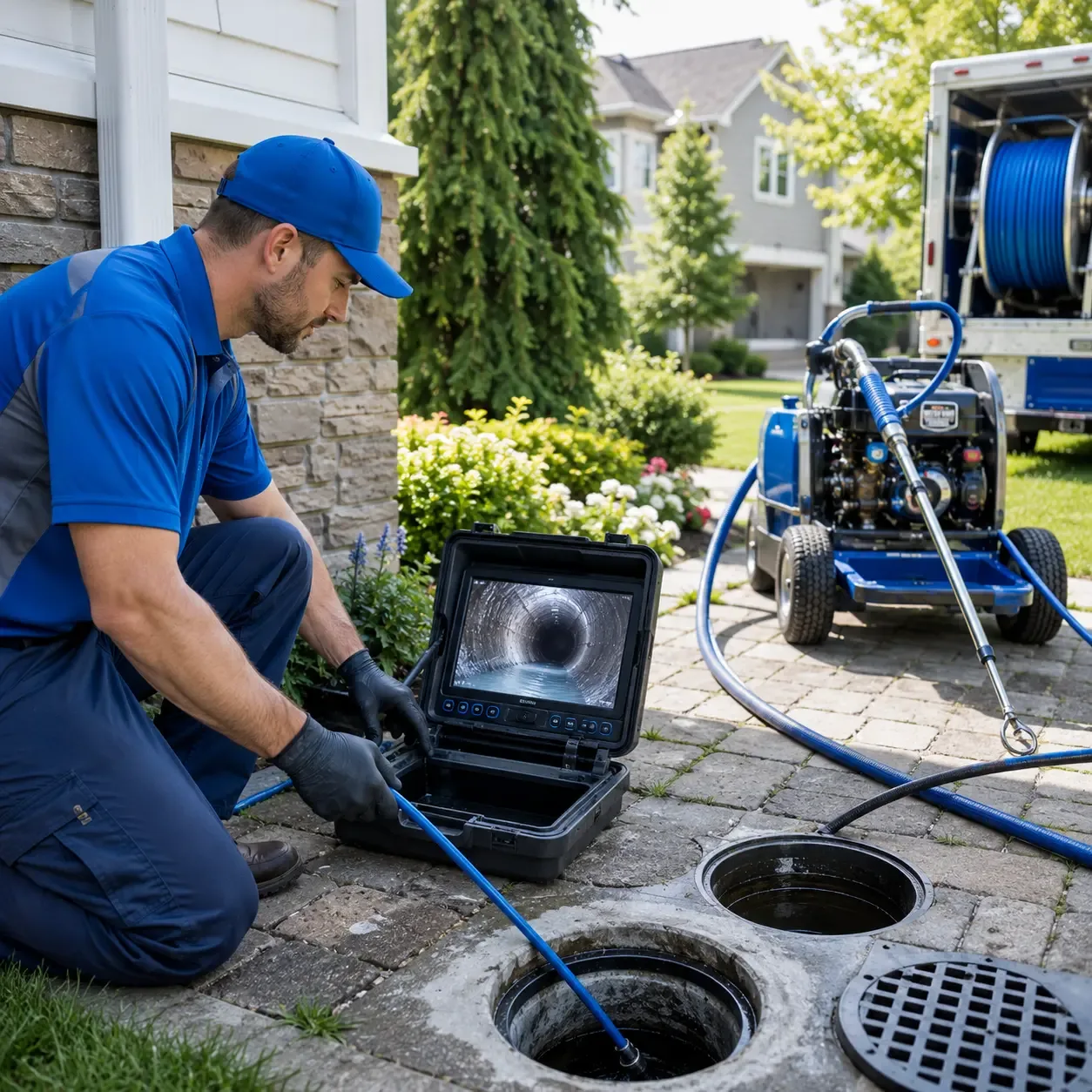 Outdoor drain cleaning professionals serving James City, PA