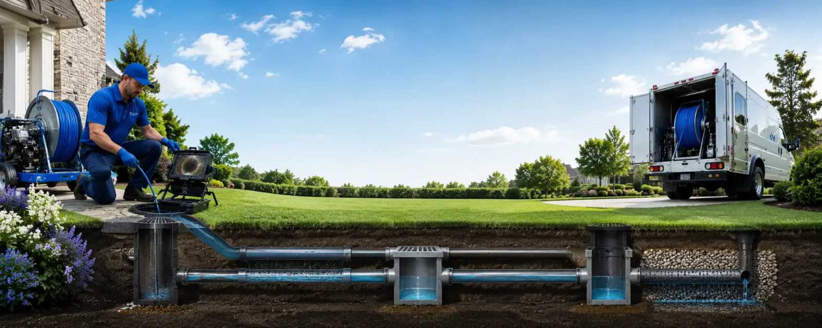Outdoor drain cleaning information for James City, PA